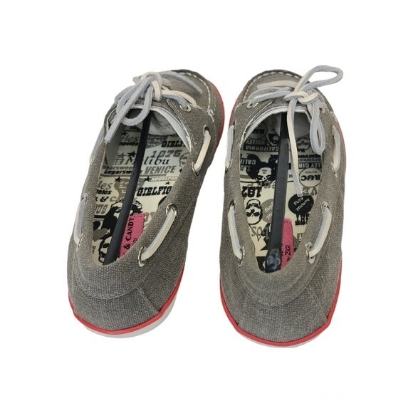 NIB Zigi Rock & Candy Grey Boatie Loafers 6 - Picture 7 of 9